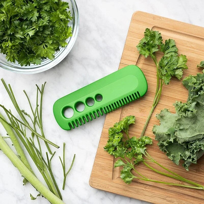 1 buc Eliminator de ierburi de legume Kale Oregano Stripper de coriandru Pieptene cu frunze libere Gadgeturi de uz casnic Instrumente portabile pentru legume de bucătărie