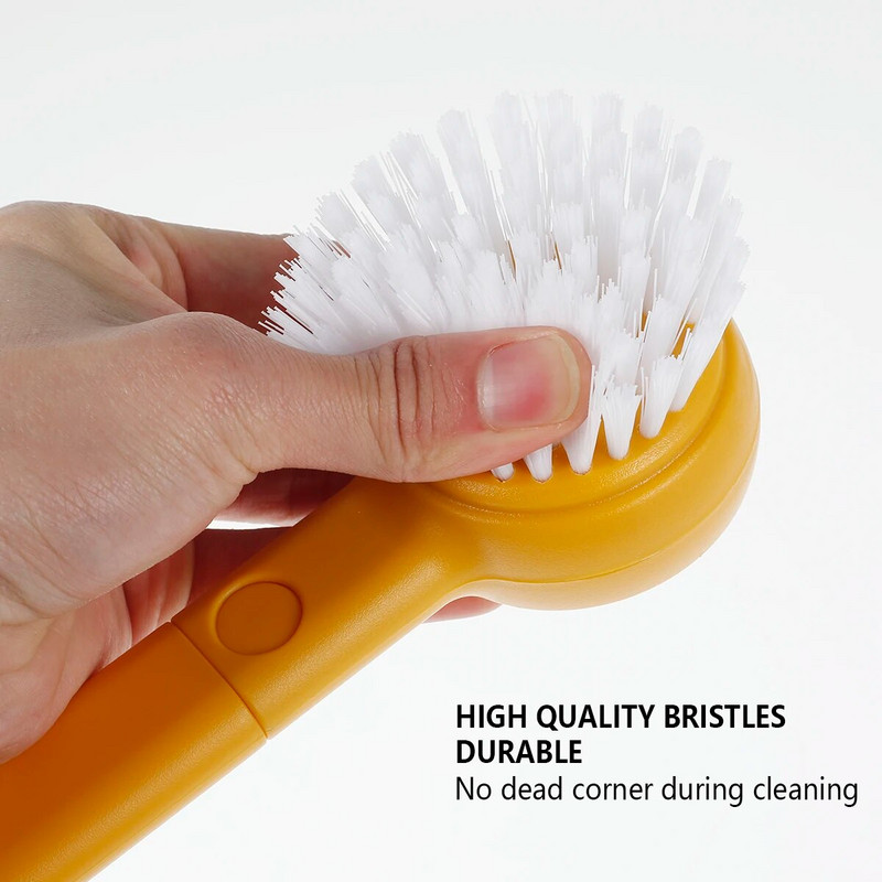 2-ühes puu-köögiviljade puhastuspintsel Köögi multifunktsionaalne puu-köögiviljahari koos koorijaga Köögiviljade pesuharja purustamise tööriist