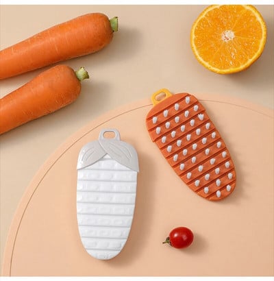 Fruit And Vegetable Clean Brush Multifunctional Silicone Dish Scrubber Crevice Brush Kitchen Household Cleaning Accessories