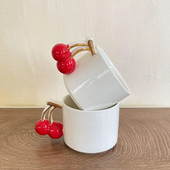 3D ζωγραφισμένο στο χέρι Cherry Ceramic Cup υψηλής εμφάνισης Creative κούπα Home Premium Light Luxury Water Cup δώρο
