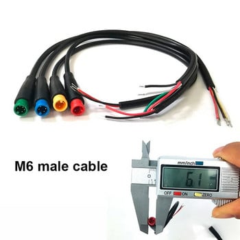 M6 2 3 4 5 6-щифтов водоустойчив кабел M-6 Терминал за слънчев панел Мини щепсел Свързващ сигнал Сензор 26CM Конектор