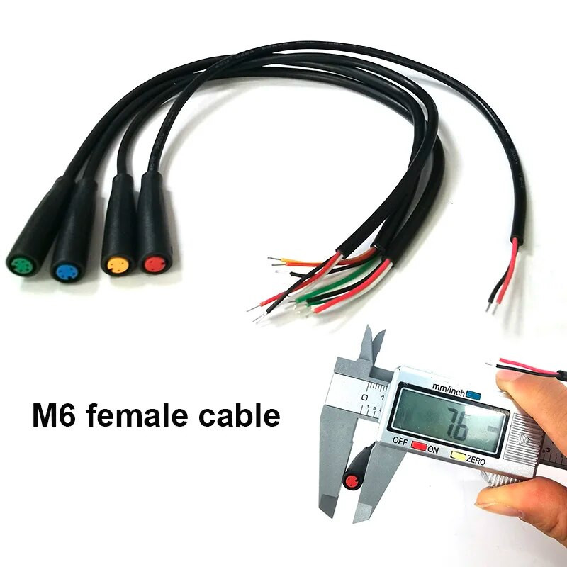 M6 2 3 4 5 6 kontaktu ūdensnecaurlaidīgs kabelis M-6 saules paneļa spaile Mini spraudnis Signāla savienojuma sensors 26 CM savienotājs