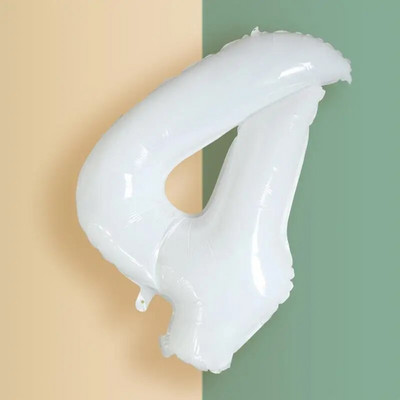 32/40 colių kreminės spalvos numerio balionai 1–9 dideli skaitmeninės folijos helio rutuliukai mergaitėms, suaugusiems, gimtadienio šventės dekoravimo vestuvėms