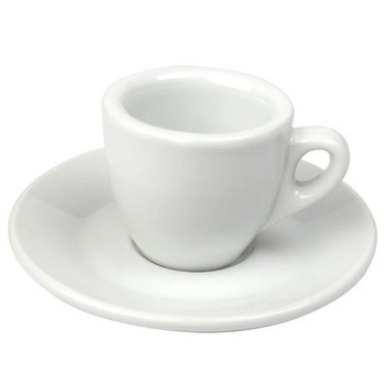 Професионално ниво на състезание Esp Espresso SHOT Стъкло 9 mm Дебела керамика Кафе Чаша за еспресо Чаша за кафе Комплекти чинии