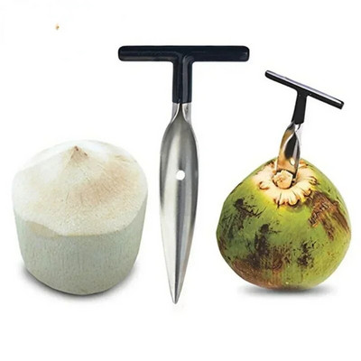 Instrument de deschidere de nucă de cocos Deschizător de nucă de cocos din oțel inoxidabil Unelte pentru fructe Unelte de bucătărie Accesorii Unelte de bucătărie Accesorii pentru bucătărie