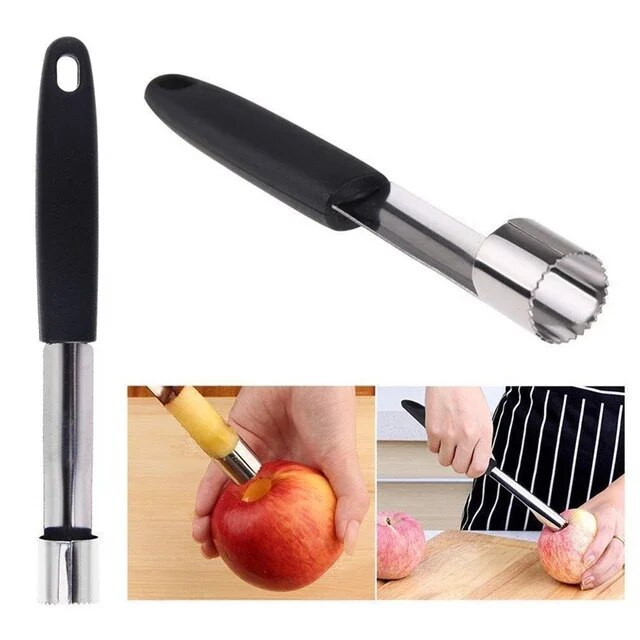 uus 180mm(7``) Apple Corer Pitter Pear Bell Twist Fruit Stoner Easy Core Seed Remover pipar Eemalda Pit Kitchen Tool Vidin