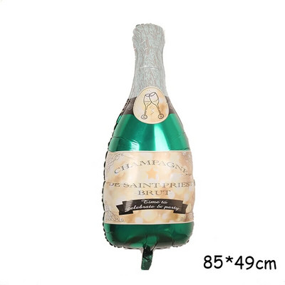 Naujųjų metų stiliaus dideli folijos balionai Viskis Alus Šampanas Suaugusiųjų vestuvių gimtadienis Vestuvių balionų papuošimai Nuotraukų rekvizitai