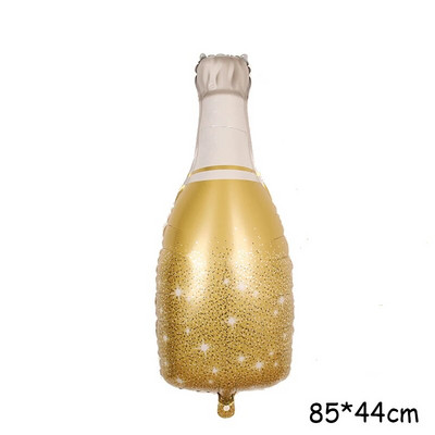 Naujųjų metų stiliaus dideli folijos balionai Viskis Alus Šampanas Suaugusiųjų vestuvių gimtadienis Vestuvių balionų papuošimai Nuotraukų rekvizitai