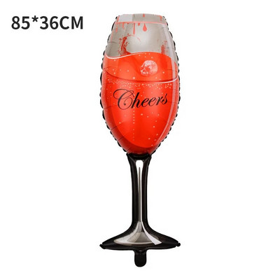 Naujųjų metų stiliaus dideli folijos balionai Viskis Alus Šampanas Suaugusiųjų vestuvių gimtadienis Vestuvių balionų papuošimai Nuotraukų rekvizitai