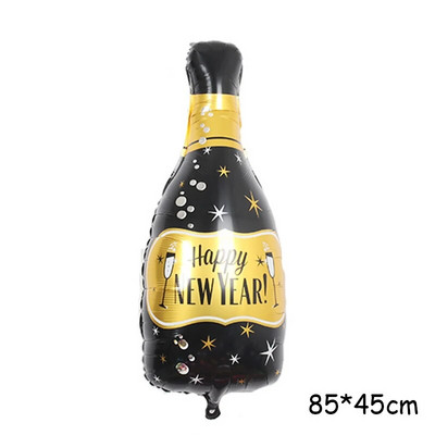 Naujųjų metų stiliaus dideli folijos balionai Viskis Alus Šampanas Suaugusiųjų vestuvių gimtadienis Vestuvių balionų papuošimai Nuotraukų rekvizitai