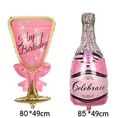 Naujųjų metų stiliaus dideli folijos balionai Viskis Alus Šampanas Suaugusiųjų vestuvių gimtadienis Vestuvių balionų papuošimai Nuotraukų rekvizitai