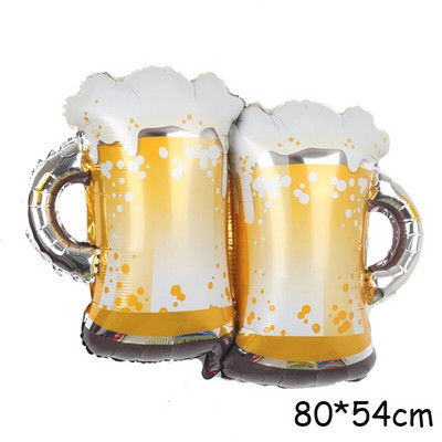 Naujųjų metų stiliaus dideli folijos balionai Viskis Alus Šampanas Suaugusiųjų vestuvių gimtadienis Vestuvių balionų papuošimai Nuotraukų rekvizitai