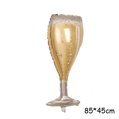 Naujųjų metų stiliaus dideli folijos balionai Viskis Alus Šampanas Suaugusiųjų vestuvių gimtadienis Vestuvių balionų papuošimai Nuotraukų rekvizitai