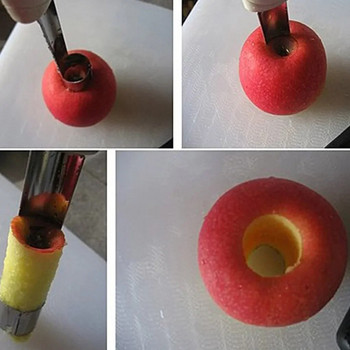 Pear Core for Apple Core Remover Fruit Slicers Cutter Μαύρο από ανοξείδωτο ατσάλι Εργαλείο κουζίνας Home Gadgets Αξεσουάρ κουζίνας