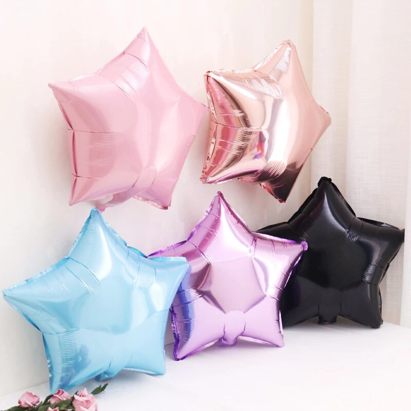 10 bucăți 18 inch argintiu roșu alb baloane din folie în formă de inimă Decorații pentru camera de nuntă Balon cu heliu Decor pentru petrecerea de aniversare Globos