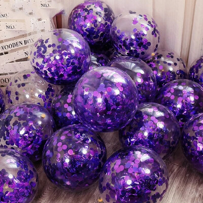 10 vnt / partijos 12 colių konfeti latekso balionas sidabrinis auksinis raudonas helio balionas gimtadienio vakarėlio vestuvių dekoravimas kalėdiniai gaubliai