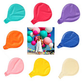 1 vnt. 36 colių rožinė raudona, spalvingi dideli latekso balionai, pripučiami helio pripučiami milžiniški balionai, vestuvių gimtadienio vakarėlio globos papuošimai