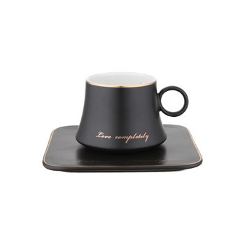 Κεραμικό Σετ φλιτζάνι καφέ με τετράγωνο πιάτο 160 ml Κεραμικό φλιτζάνι τσαγιού Κεραμική κούπα Milk Cup Advanced φλιτζάνι τσαγιού Cafe Espresso Cup