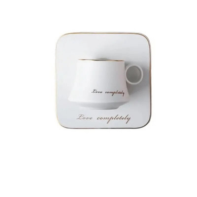 Комплект керамични чаши за кафе с квадратна чиния 160 мл скандинавска чаша за чай Керамична чаша Чаша за мляко Advanced Teacup Cafe Чаша за еспресо