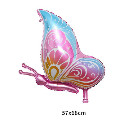 Θέμα κινουμένων σχεδίων πεταλούδα Αλουμινόχαρτο μπαλόνι ουράνιο τόξο πεταλούδα Χρόνια πολλά Παιδικό δώρο Ημέρα για πάρτι Γάμος Διακόσμηση μπαλόνι