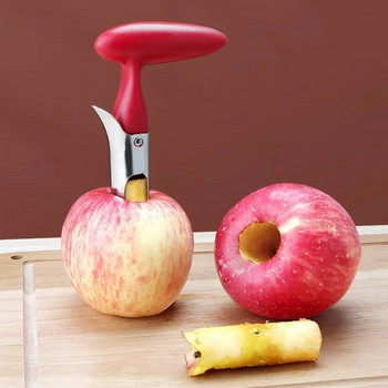 Νέος ανοξείδωτος χάλυβας Apple Core Core Cutter Εργαλεία κουζίνας Πολυλειτουργικός κόφτης φρούτων Εργαλεία κουζίνας που έχουν αφαιρεθεί