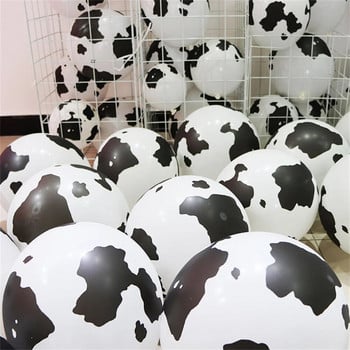 40-инчов балон с крава ферма Голям балон с щампа на крава с номера 0 1 2 3 4 5 6 7 8 9 Фигурки Фолиев балон Детски играчки за украса за рожден ден