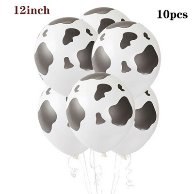 40-инчов балон с крава ферма Голям балон с щампа на крава с номера 0 1 2 3 4 5 6 7 8 9 Фигурки Фолиев балон Детски играчки за украса за рожден ден