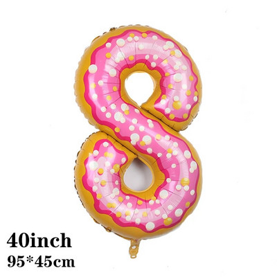 40-инчов балон с крава ферма Голям балон с щампа на крава с номера 0 1 2 3 4 5 6 7 8 9 Фигурки Фолиев балон Детски играчки за украса за рожден ден