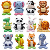 4D стоящи животински балони Карикатура Слон Лисица Динозавър Панда Джунгла Коала Диво животно Декорация за рожден ден Детски подарък Балон