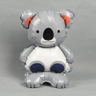 4D стоящи животински балони Карикатура Слон Лисица Динозавър Панда Джунгла Коала Диво животно Декорация за рожден ден Детски подарък Балон