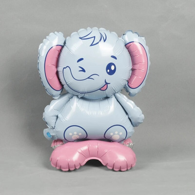 4D стоящи животински балони Карикатура Слон Лисица Динозавър Панда Джунгла Коала Диво животно Декорация за рожден ден Детски подарък Балон