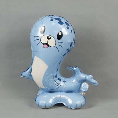 4D стоящи животински балони Карикатура Слон Лисица Динозавър Панда Джунгла Коала Диво животно Декорация за рожден ден Детски подарък Балон