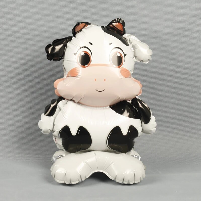 4D стоящи животински балони Карикатура Слон Лисица Динозавър Панда Джунгла Коала Диво животно Декорация за рожден ден Детски подарък Балон