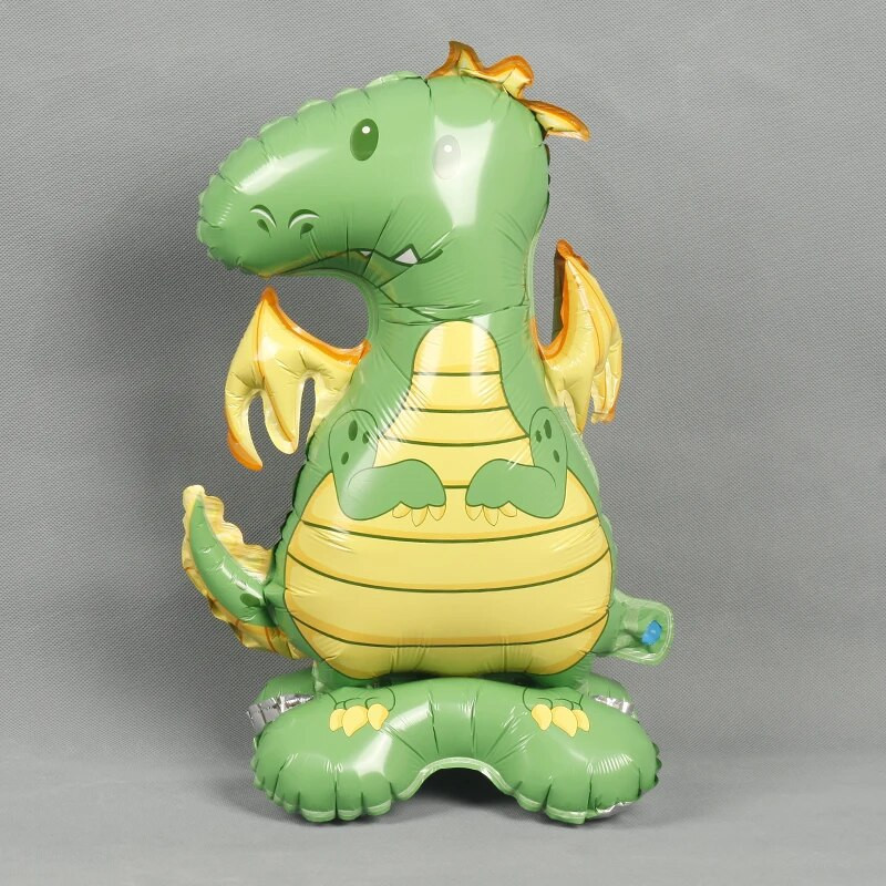 4D стоящи животински балони Карикатура Слон Лисица Динозавър Панда Джунгла Коала Диво животно Декорация за рожден ден Детски подарък Балон