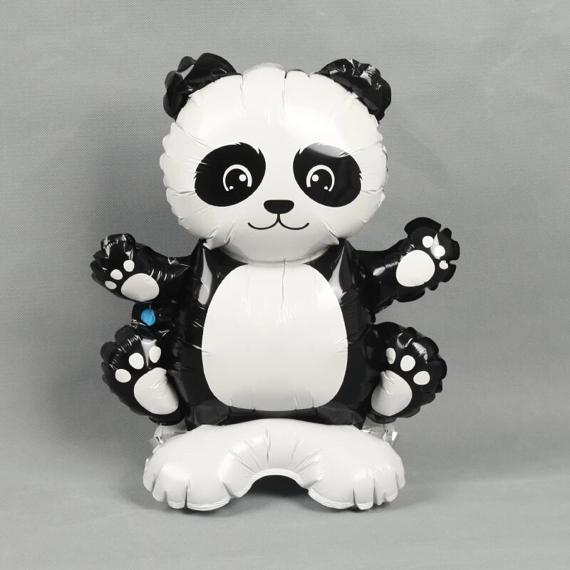 4D стоящи животински балони Карикатура Слон Лисица Динозавър Панда Джунгла Коала Диво животно Декорация за рожден ден Детски подарък Балон