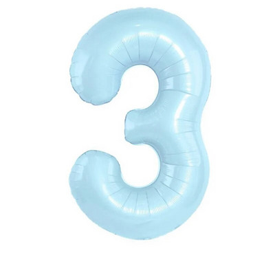 32 colių kūdikių mėlynos rožinės folijos numerio balionas 0 1 2 3 4 5 6 7 8 9 Gimtadienio vakarėlis Baby Shower Vestuvių dekoravimo festivalio balionas