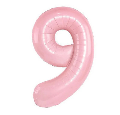 32 colių kūdikių mėlynos rožinės folijos numerio balionas 0 1 2 3 4 5 6 7 8 9 Gimtadienio vakarėlis Baby Shower Vestuvių dekoravimo festivalio balionas