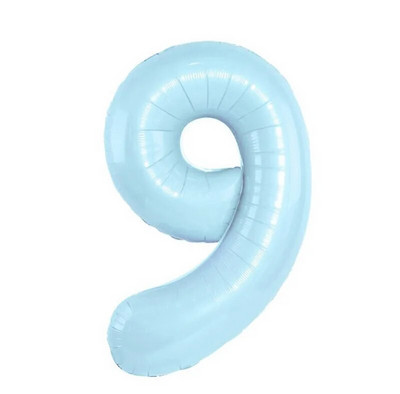 32 colių kūdikių mėlynos rožinės folijos numerio balionas 0 1 2 3 4 5 6 7 8 9 Gimtadienio vakarėlis Baby Shower Vestuvių dekoravimo festivalio balionas