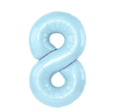 32 colių kūdikių mėlynos rožinės folijos numerio balionas 0 1 2 3 4 5 6 7 8 9 Gimtadienio vakarėlis Baby Shower Vestuvių dekoravimo festivalio balionas