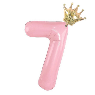 32 colių kūdikių mėlynos rožinės folijos numerio balionas 0 1 2 3 4 5 6 7 8 9 Gimtadienio vakarėlis Baby Shower Vestuvių dekoravimo festivalio balionas