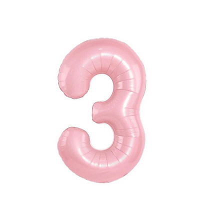 32 colių kūdikių mėlynos rožinės folijos numerio balionas 0 1 2 3 4 5 6 7 8 9 Gimtadienio vakarėlis Baby Shower Vestuvių dekoravimo festivalio balionas