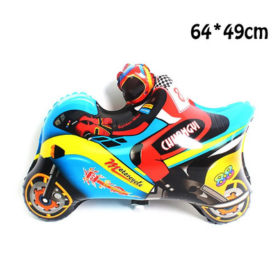 Καρτούν Θέμα Αυτοκινήτου Foil Balloons Παιδικά δώρα Baby Shower Διακόσμηση πάρτι γενεθλίων Παιδικές μπάλες Helium Globos Toys Train Balloon