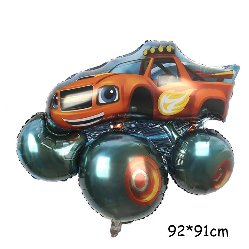 Καρτούν Θέμα Αυτοκινήτου Foil Balloons Παιδικά δώρα Baby Shower Διακόσμηση πάρτι γενεθλίων Παιδικές μπάλες Helium Globos Toys Train Balloon