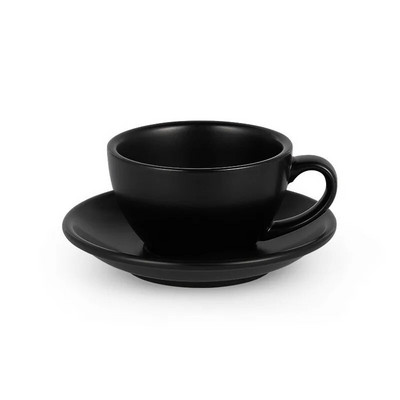 Šalica za kavu i tanjurić od crne keramike Profesionalna šalica za espresso od koštanog porcela Čaša za kavu Arabica Turska Capucino Staklo