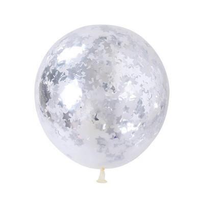 Baloane din latex confetti cu sclipici de 12 inch Decorație romantică pentru nuntă, aur trandafir, decorare transparentă pentru petrecerea de naștere pentru copii