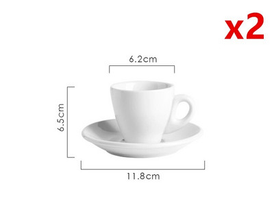 70 ml Nordic Style Tulbi espressotassi ja alustassi komplektid Väikesed puhasvalged keraamilised Odavad Itaalia kohvikruusid Coffee House Cafe hulgimüük