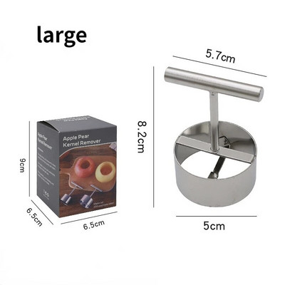 Roostevabast terasest Apple`i südamikulõikur Multifunktsionaalne puuviljasüdamiku eemaldaja köögitööriistade tarvikud