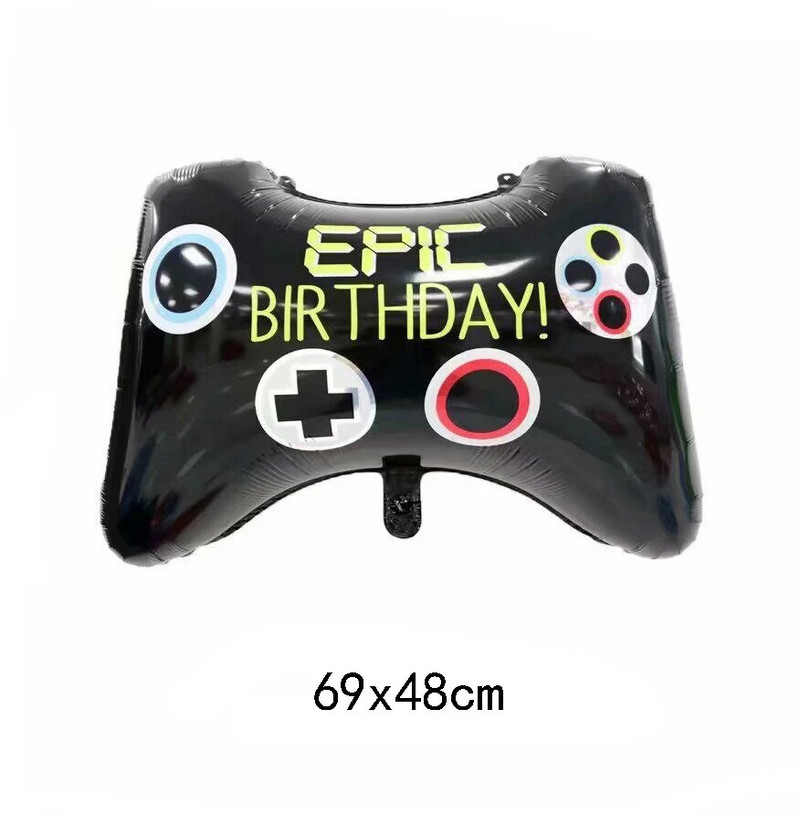 Nou controler pentru jocuri video Balon din folie de aluminiu Decoratiuni la mulți ani Recuzită pentru meciuri Instrument de joc Minge jucării pentru copii cadou