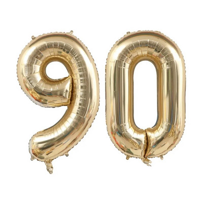 1/2db 40 hüvelykes platina színszámú léggömbök figura hélium léggömb 30 40 50 60 70 boldog születésnapi parti dekoráció barkács kellékek