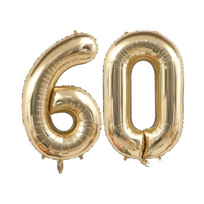 1/2db 40 hüvelykes platina színszámú léggömbök figura hélium léggömb 30 40 50 60 70 boldog születésnapi parti dekoráció barkács kellékek